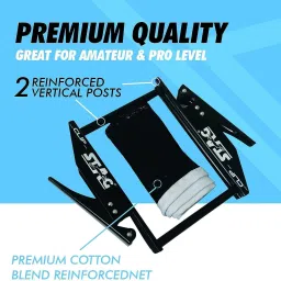 stag iconic Premium Portable TT Table Clip Net and Post Set Table Tennis Net image 2