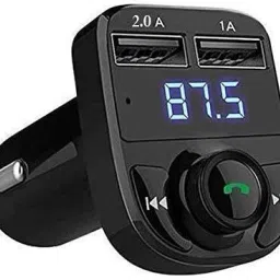 Car Bluetooth X8 FM Transmitter for Music Player/TF Card and USB Mobile Charger MP3 Car FM Modulator-image-110