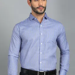 Men Regular Fit Striped Formal Shirt-image-95