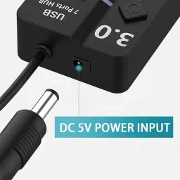 LipiWorld 7 Port 7Switch USB Hub 3.0 USB Data Hub Splitter Hub Cable Length - 30CM USB Adapter image 5