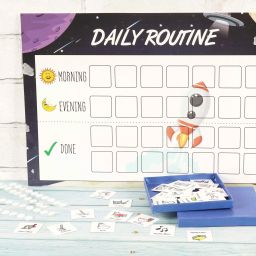 inkdotpot Kids Chore Chart Daily Responsibility Checklist to-Do List Daily Task Routine-T1 image 2