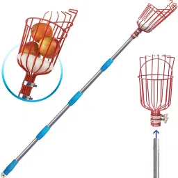 Fruit Picker Tool, Fruit Picker with Basket and Pole Easy to Assemble & Use Garden Tool Kit-picture-11