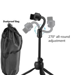 PULTO Tripod Bracket mobile phone holder + Dustproof Bag 360 degree adjust tablet video micro mobile cell phone tripod holder stand Adjustable Desktop Microphone Tripod Microphone Stand Holder Adjustable Phone Selfie Stick Desk Tripod Stand Support Display Holder Mobile Phone Stand Holders All Smartphone’s Multi-functional for Live Special Design for Streaming, Video Blogs, Online Classes Mobile Holderable Mobile Broadcast Stand Tripod, Monopod, Monopod Kit, Tripod Ball Head, Tripod Clamp, Tripod Bracket, Tripod Kit-17
