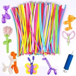 Solid Twisting Modelling Balloons With Free Inflator Pump, Animal & Shapes Twister-21