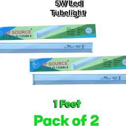 1 Ft 5 WATT LED ACTube Light PACK OF 2 5 W 3 cm Tube Light-8