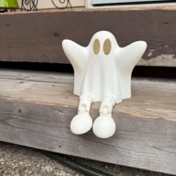 White Cute Ghost with Legs-image-66