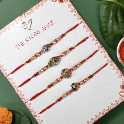 Designer ALF-059 Assorted Rakhi Set-image-0