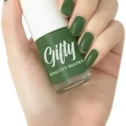 Quick Drying Glossy Finish Long Lasting No Chip Formula High Shine Nail Paint Forest Green-23
