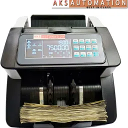 AKS AUTOMATION OLC PRO LCD Cash Counter with Counterfeit Detection Note Counting Machine image 5