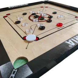 Medium Carrom Board Smooth Surface Wooden Carrom with Coins & Striker 66 cm Carrom Board-picture-23