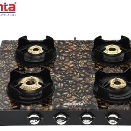 NEXA 4BR. COFFEE GLASS TOP Iron, Glass Manual Gas Stove-image-83