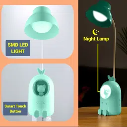 krishna enterprises Rechargeable LED Desk Lamp with Touch Switch & Flexible Neck 3 Lighting Mode Study Lamp image 2