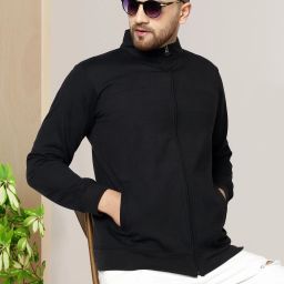 Men Solid Fleece Jacket-image-45