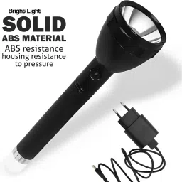 dazzel flex Rechargeable 2 In 1 Torch Light Battery 2000mAh Flash With Back Light Torch image 2