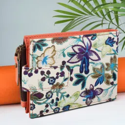 Women Multicolor Artificial Leather Wallet - Regular Size-image-14
