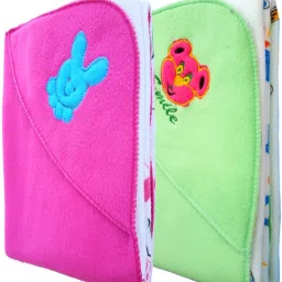Embroidered Crib Hooded Baby Blanket forAC Room-image-38