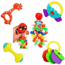 Electric Musical Merry Go Round Cradle with Baby Rattles and Teether Babies Toy Rattle-26
