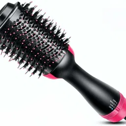 icall Presenting 3 in 1 One-Step Hair Dryer and Volumizer Straightener Curler Comb Hot Air Brush Hair Straightener Brush-image-1