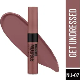 maybelline new york Sensational Liquid Matte Lipstick, NU07 Get Undressed, 7 g - Liquid Lipstick Shades Delivering Intense Matte Color Effect image 2