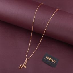 Alphabet Letter A Rhodium Cubic Zirconia Alloy-image-78