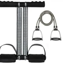 Tummy Trimmer + Resistance Band Toning Tube Ab Exerciser Home Gym Workouts Ab Exerciser-21