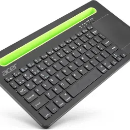 Acer SwiftConnect Rechargeable Keyboard with Cradle & Touchpad Wireless, Bluetooth Standard Multi-device Keyboard Compatible with Mac, Laptop, Desktop, Tablet-36