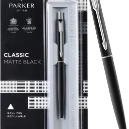 Classic Matte Black, Chrome Trim Ball Pen-17