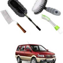 Wheel Tire Rim Scrub Brush, Car AC Vent Cleaning Brush, Microfiber Duster, Handle Cleaning Duster Brush For Chevrolet Tavera Combo-picture-20