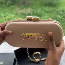 Casual, Formal, Party, Formal Cream, Multicolor Clutch-image-3