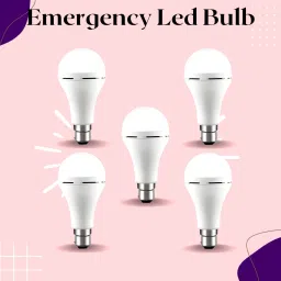 Rechargeable Emergency Bulb Inverter Bulb, 3Hr Battery Backup_Pack of 5 P132 3 hrs Bulb Emergency Light-image-84