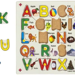 New Gift Educational Board Capital Alphabet Tray Best Learning Toy-image-70