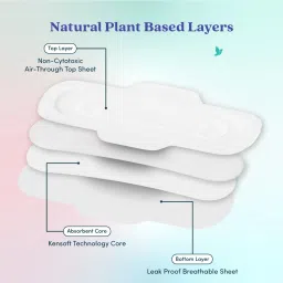 blissnatural Ultra Soft Combo 18 Pads (6L+6XL+6XXL) Light To Heavy Flow Sanitary Pad image 4