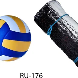 modkart Premium Quality Volleyball With 2 Needle and Net Nylon DP-176 Volleyball - Size: 4-picture-6