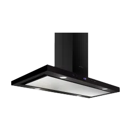 elica ISMART SPOT H4 EDS ISLAND LTW 90 NERO 90cm Ducted Ceiling Mounted Chimney with Touch Control Panel (Black)-picture-3