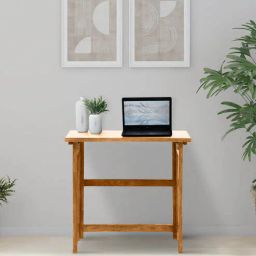 woodsworth from pepperfry Bern Sheesham Wood Foldable Study Table in Scratch Resistant Rustic Teak Finish-picture-36