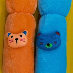 Soft Plush Stretchable Baby Feeding Bottle Cover With Animated Cartoon(250 Ml)2-image-42