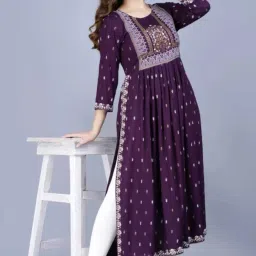 Women Printed Viscose Rayon Ethnic Dress-image-60