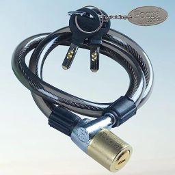 Black Brass Cable lock for bikes, helmet, bicycle Brass Cable Lock Black Cable Lock-10
