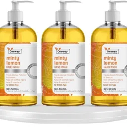 Minty Lemon Hand Wash with Aloe Vera & Lemon Extract (pack of 3 - 500 ml each) Hand Wash-image-23