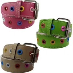 Boys & Girls Casual, Evening, Formal, Party Multicolor Artificial Leather Belt-image-21