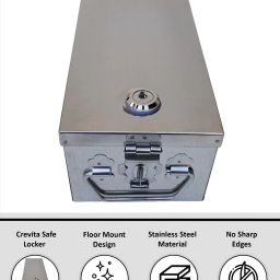 Stainless Steel Locker Boxes,Jewellery Boxes, Check book Box 8 Inch Safe Locker-26