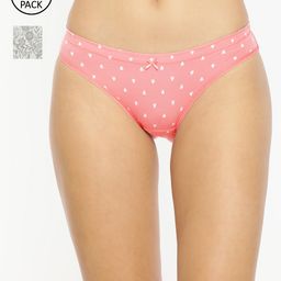 Van Heusen Women Assorted Pack of 2 Printed Antibacterial Flexi Stretch Bikini Briefs-34