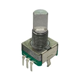 Hongyan EC11H 7CE15P1ZD15F7 Rotary Encoder with Push Button Switch Vertical Plug-in 5-pin 360-Degree image 1