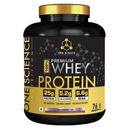 One Science 100% Premium Whey Protein,  5 lb  Cranberry Pie -image-12