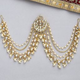 OOMPH Kundan-Studded & Beaded Sheeshphool image 5