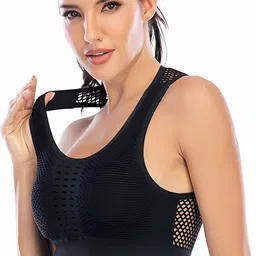 Bella Voste Full Coverage Removable Padding Rapid-Dry Workout Bra- All Day Comfort-image-86
