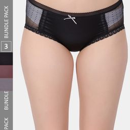 Amour Secret Pack Of 3 Mid Rise Hipster Briefs-picture-6