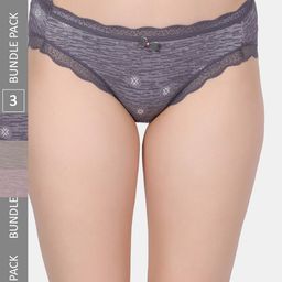 Amour Secret Pack Of 3 Printed Mid Rise Hipster Briefs-image-92