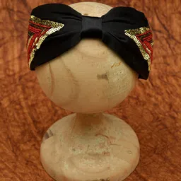 FUNKRAFTS Girls Black & Red Knotted Hairband-43