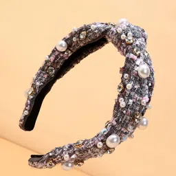 SOHI Women Fashion Boucle Embellished Hairband-image-87